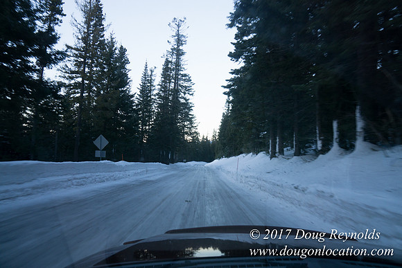 Cooper Spur Road Snow
