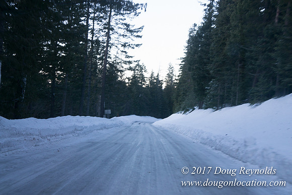 Cooper Spur Road Snow