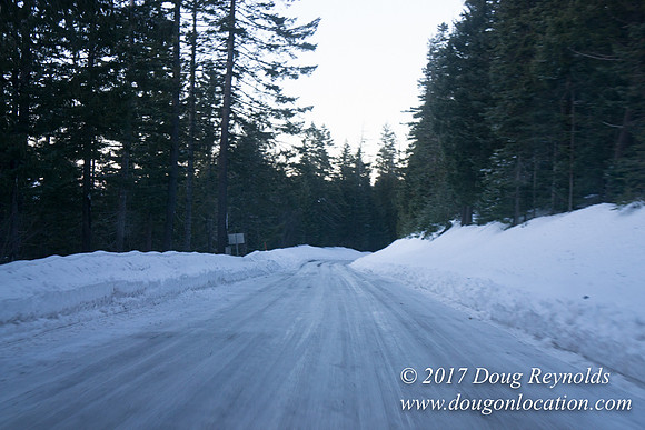 Cooper Spur Road Snow