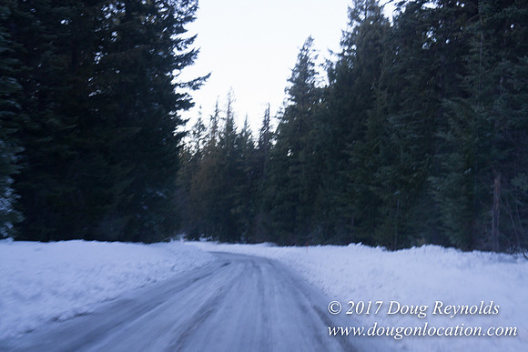 Cooper Spur Road Snow