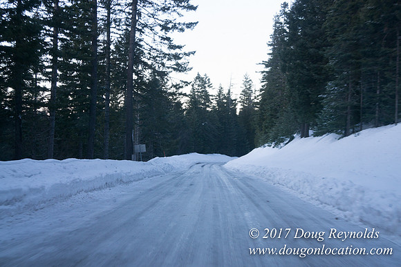 Cooper Spur Road Snow