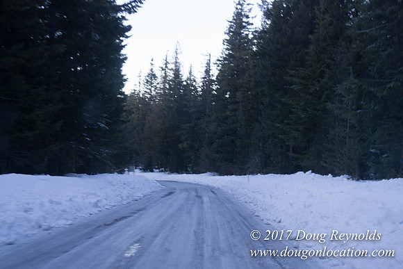 Cooper Spur Road Snow