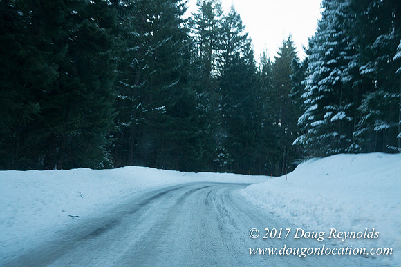 Cooper Spur Road Snow