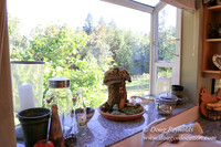 Traditional Style Home small farm with large kitchen great room, 2 story, 2 car garage on Acreage with large back yard, large front yard, garden, pond, deck, goats, bees, shop, PDX Zone
