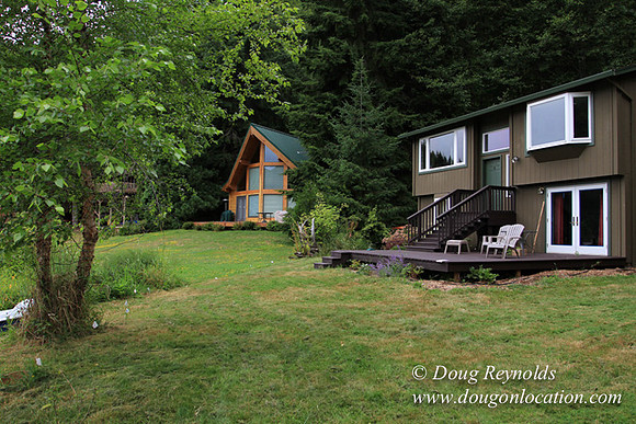 Cabin, Dock, Green, Home, House, Lake, ORBoat, Oregon, "Sky's Lake House", Yard, deck