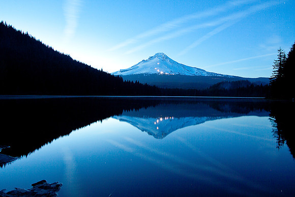 Mt Hood at Night