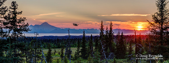 Float Plane Alaska Sunset