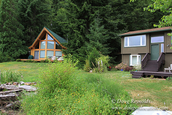 Cabin, Dock, Green, Home, House, Lake, ORBoat, Oregon, "Sky's Lake House", Yard, deck