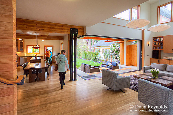 Contemporary, "Dwell Style Home single car garage", Modern,