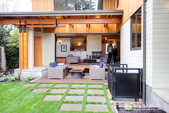 Contemporary, "Dwell Style Home single car garage", Modern,