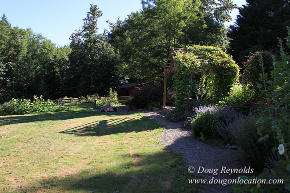 Traditional Style Home small farm with large kitchen great room, 2 story, 2 car garage on Acreage with large back yard, large front yard, garden, pond, deck, goats, bees, shop, PDX Zone