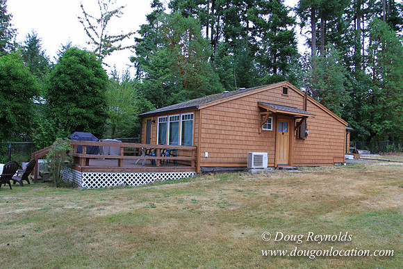 Cabin, Curtis, Dock, Green, Home, Lake, Small, WA, Washington, Yard, Yard, deck