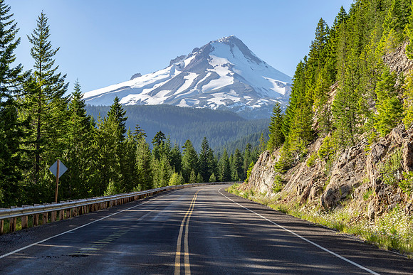 Mt Hood Oregon and Roads
