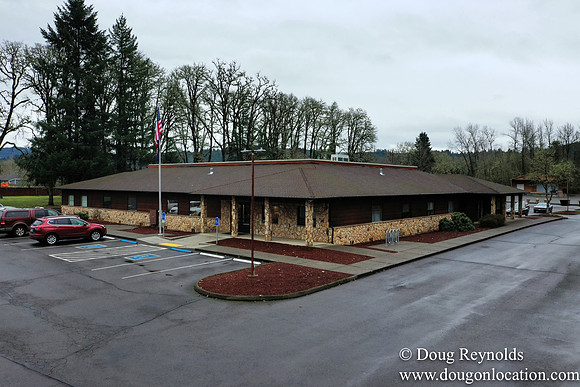 Sweet home Oregon City Hall Drone