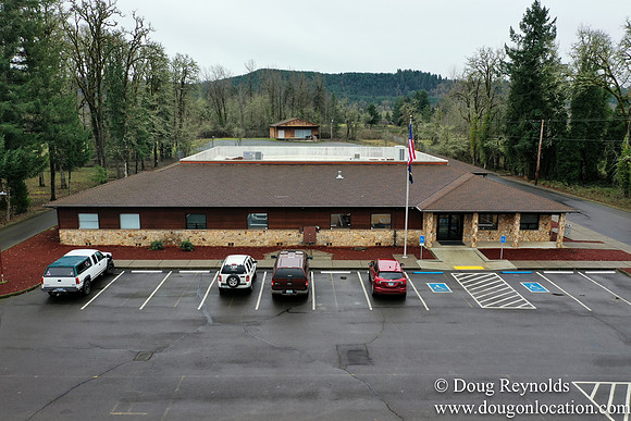Sweet home Oregon City Hall Drone