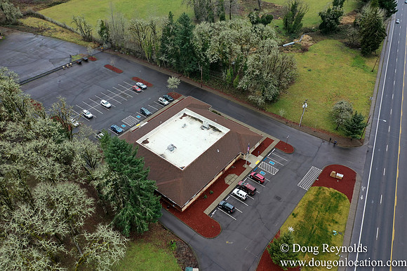 Sweet home Oregon City Hall Drone