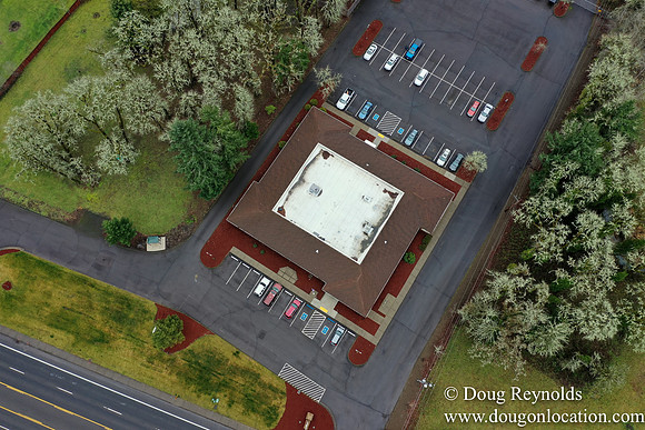 Sweet home Oregon City Hall Drone