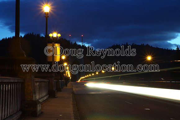 St Johns Bridge At Nighr