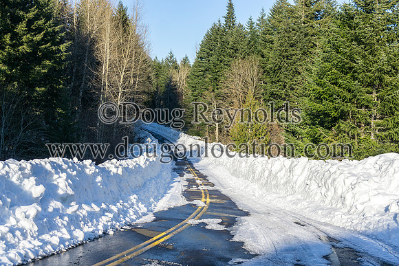 Lost Lake Rd with Snow