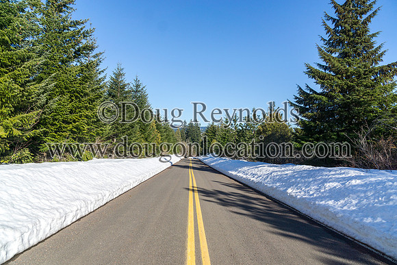 Lost Lake Rd with Snow