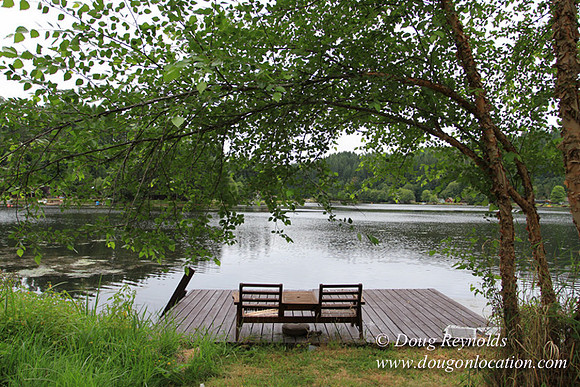 Cabin, Dock, Green, Home, House, Lake, ORBoat, Oregon, "Sky's Lake House", Yard, deck
