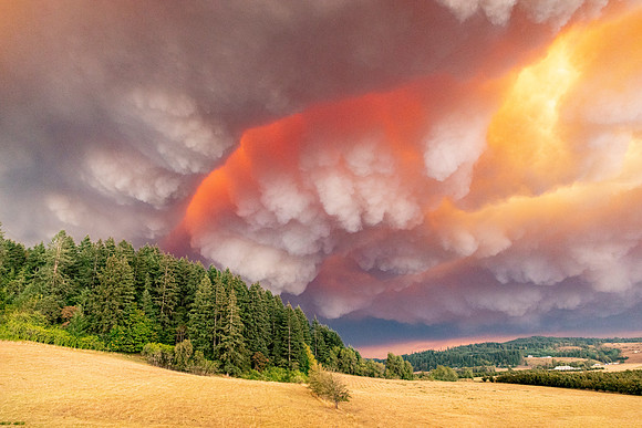 Rolling Fire Smoke