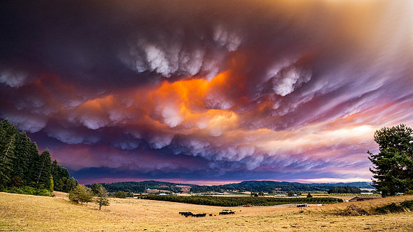 Rolling Fire Smoke