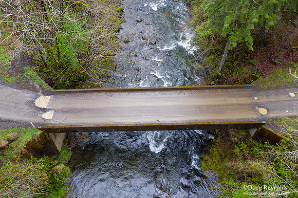 Gravel Road Bridges Drone