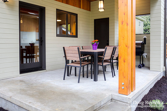 Contemporary, "Dwell Style Home single car garage", Modern,
