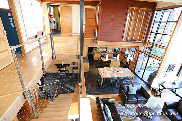 "Modern Contemporary Green Home Portland Oregon Dwell", "family house Northwest Style"