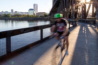 East Bank Bikes at Steel Bridge Bluered