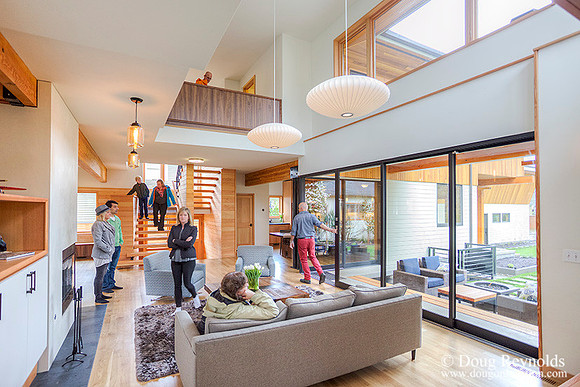 Contemporary, "Dwell Style Home single car garage", Modern,