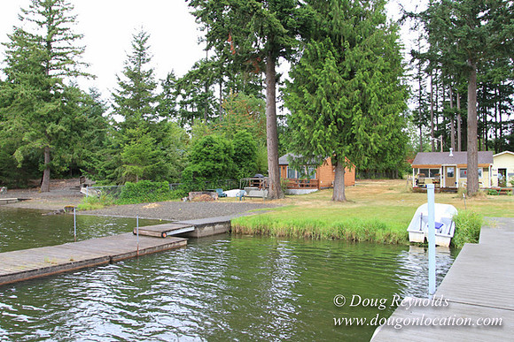 Cabin, Curtis, Dock, Green, Home, Lake, Small, WA, Washington, Yard, Yard, deck