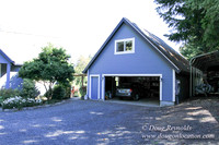 Traditional Style Home small farm with large kitchen great room, 2 story, 2 car garage on Acreage with large back yard, large front yard, garden, pond, deck, goats, bees, shop, PDX Zone
