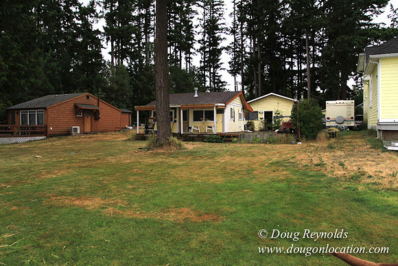 Cabin, Curtis, Dock, Green, Home, Lake, Small, WA, Washington, Yard, Yard, deck