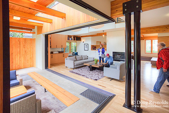 Contemporary, "Dwell Style Home single car garage", Modern,