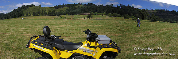 Ranch 6 has 2500 Acres of rolling green hills barns Creeks water crossing Bridges River and miles of Dirt roads Oak trees Cabins Forest land ATV Trails Camping