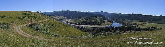 Ranch 6 has 2500 Acres of rolling green hills barns Creeks water crossing Bridges River and miles of Dirt roads Oak trees Cabins Forest land ATV Trails Camping