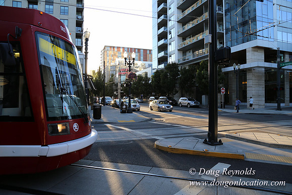 Street Car and Go Sign-4282