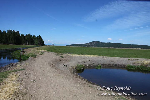 Ranch 18 South side of Hwy  has 2500 Acres of green fields Creeks water crossing Bridges on a Large Lake and miles of Dirt roads Oak trees  Forest land ATV Trails cows
