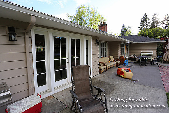 Mid Century Traditional Style Home, With a Basement, 2 car garage average sized Back Yard with Patio and Fire Pit.