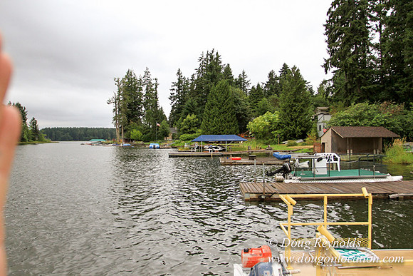 Boat, Cabin, Dock, "Greg's", Home, House, Lake, Small, WA, Washington, Yard, deck, green., vacation