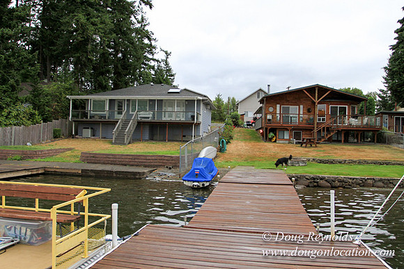 Boat, Cabin, Dock, "Greg's", Home, House, Lake, Small, WA, Washington, Yard, deck, green., vacation