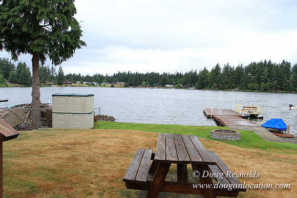 Boat, Cabin, Dock, "Greg's", Home, House, Lake, Small, WA, Washington, Yard, deck, green., vacation