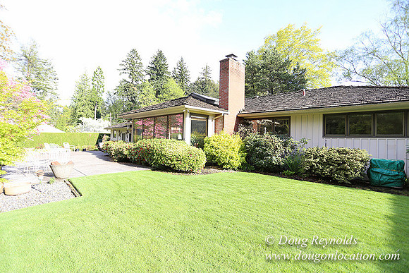 Mid Century Traditional Style Home, With a Basement, 2 car garage average sized Back Yard with Patio
