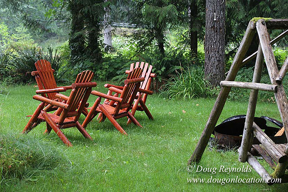 Small, Cabin, Home, River, OR, Oregon, Green, Yard,