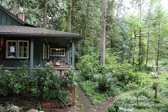 Small, Cabin, Home, River, OR, Oregon, Green, Yard,