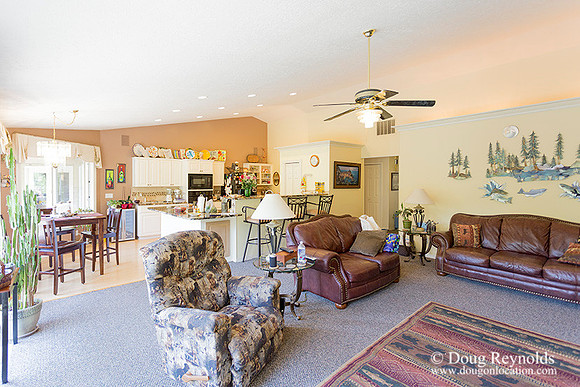 The house is a beautiful newer traditional with large rooms and lots of windows. Modern kitchen and great room, large master suite, large entry with French doors.