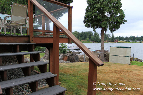 Boat, Cabin, Dock, "Greg's", Home, House, Lake, Small, WA, Washington, Yard, deck, green., vacation