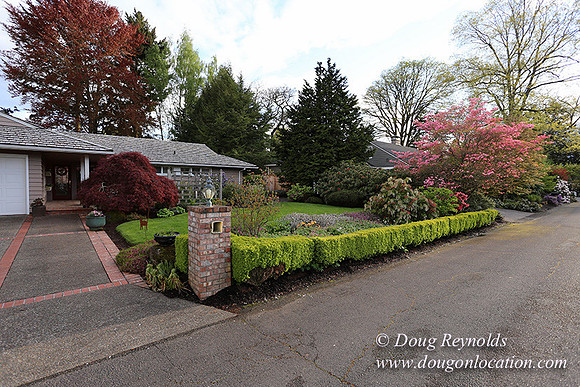 Mid Century Traditional Style Home, With a Basement, 2 car garage average sized Back Yard with Patio.